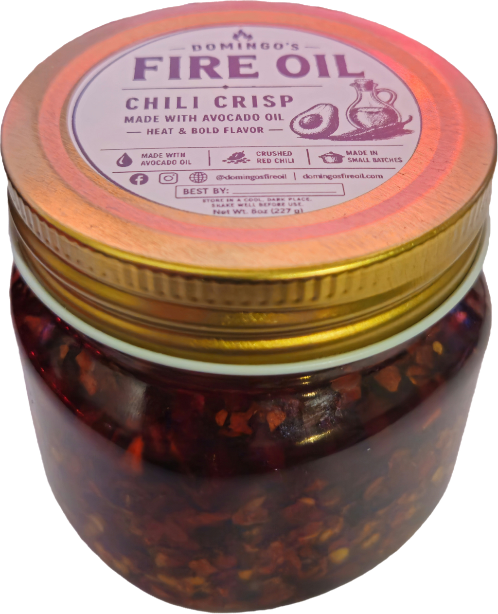 Domingo's Fire Oil - 8oz jar