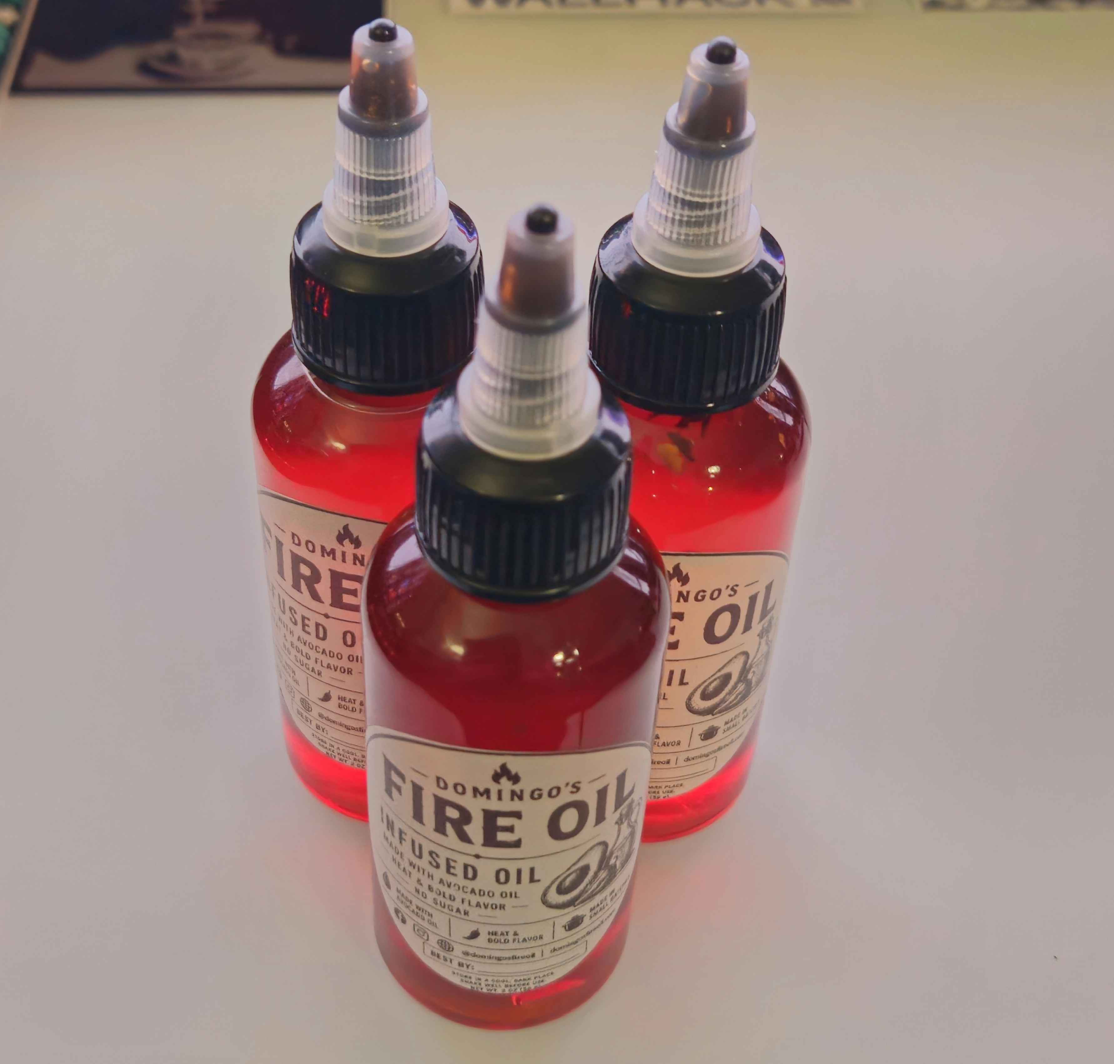 Domingos Infused Fire Oil - 3pack / 2oz drip bottle