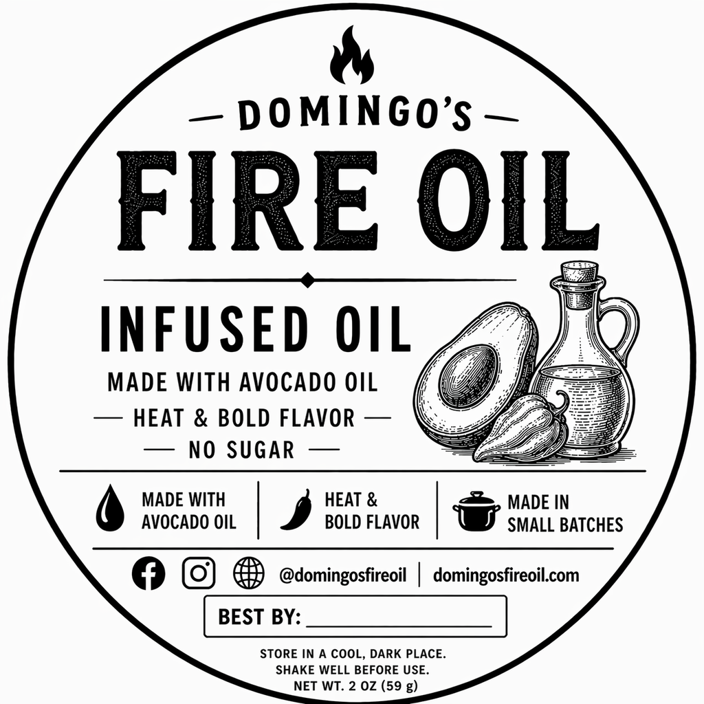 Domingos Infused Fire Oil - 3pack / 2oz drip bottle